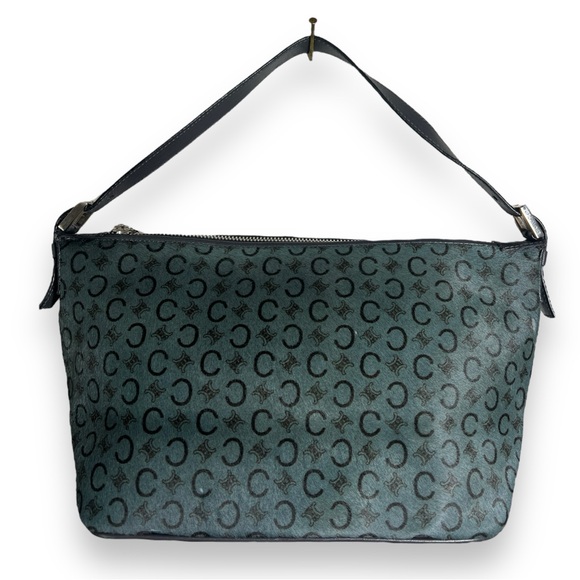CELINE VTG Madem C Grey Pony Hair Short Handle Bag - Picture 3 of 16